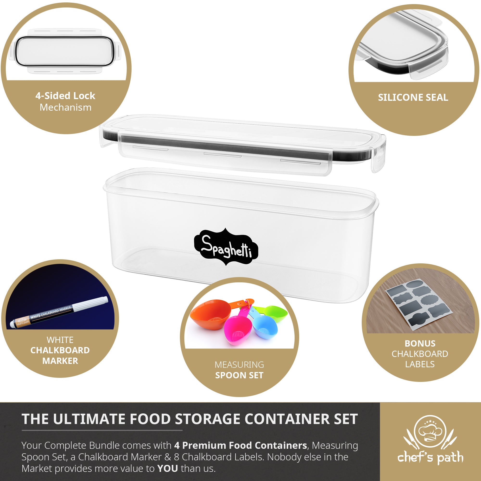 chef-s-path-pasta-storage-containers-bo-te-herm-tique-2-3-l-lot-6-p-tes image 2
