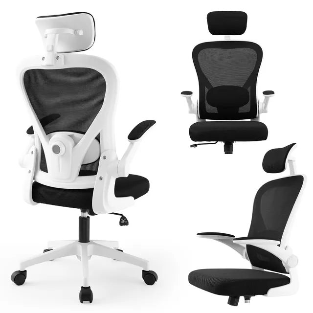 ordeluxe-chaise-bureau-ergonomique-maille-appuie-t-te-120kg image 1