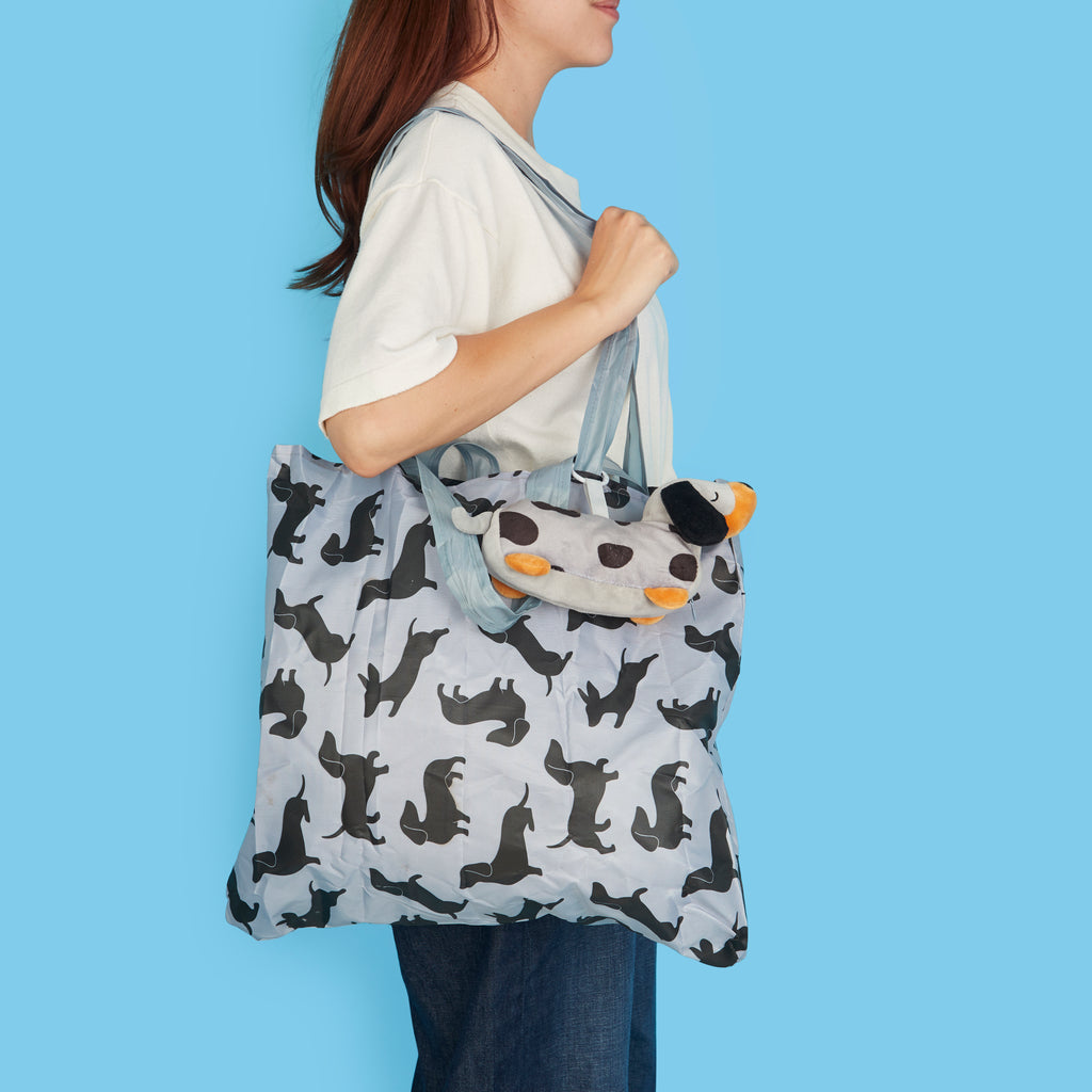 balvi-teckel-porte-cl-s-gris-sac-courses-pliable-polyester image 4