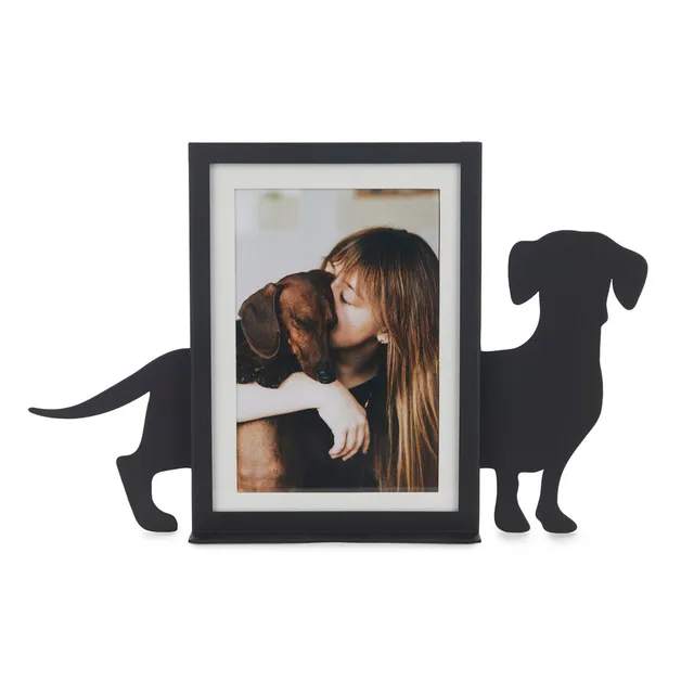 balvi-home-teckel-photo-frame-cadre-photo-chien-noir image 1