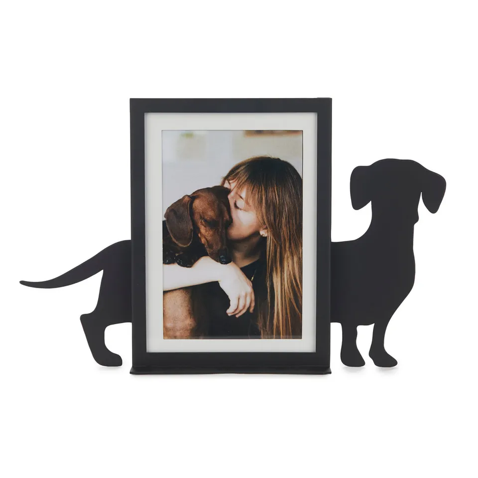 balvi-home-teckel-photo-frame-cadre-photo-chien-noir image 1