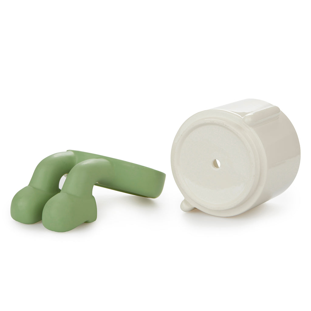 balvi-home-decor-mr-dangly-cache-pot-c-ramique-bleu-jambes-pendantes image 3