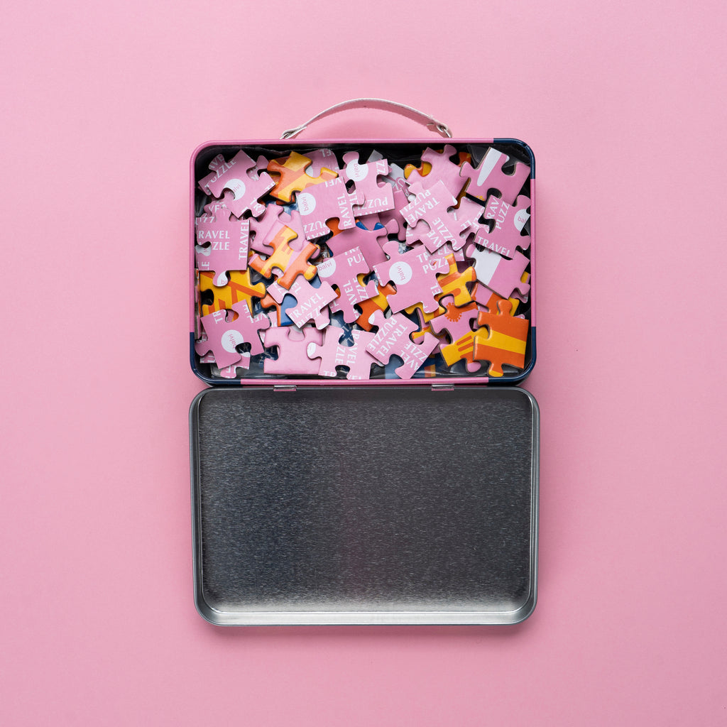 balvi-lifestyle-mini-puzzles-jeu-voyage-valise-rose-3-puzzles image 3