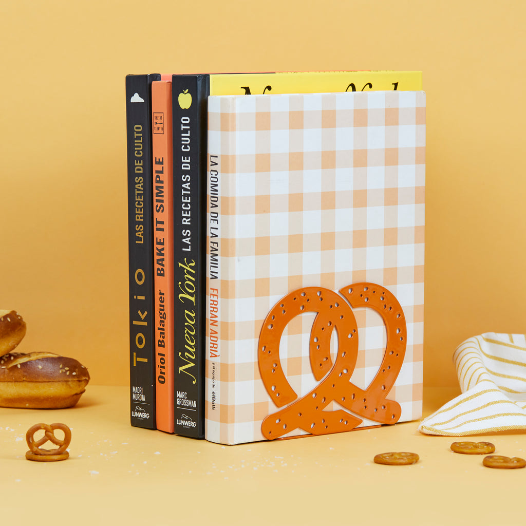balvi-desk-pretzel-serre-livre-m-tal-bretzel-marron image 2