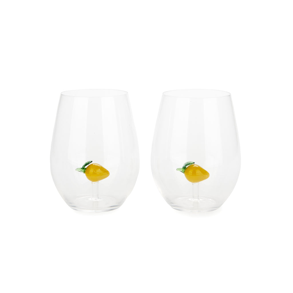 balvi-kitchen-botanical-verre-eau-citron-jaune-borosilicate image 1