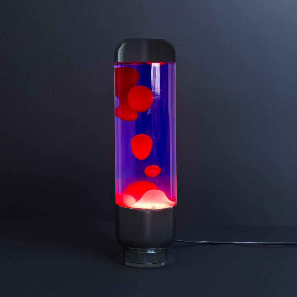 balvi-capsule-lampe-lave-violet-rouge-m-tal-verre image 2