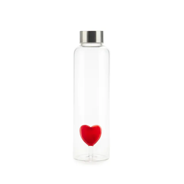 balvi-love-bouteille-verre-r-utilisable-coeur-rouge-0-5-l image 1