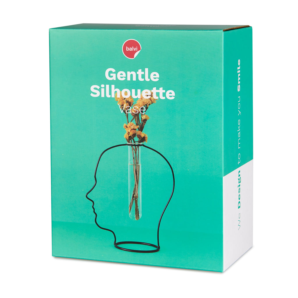balvi-gentle-silhouette-vase-t-te-noir-tube-verre-tige-longue image 4