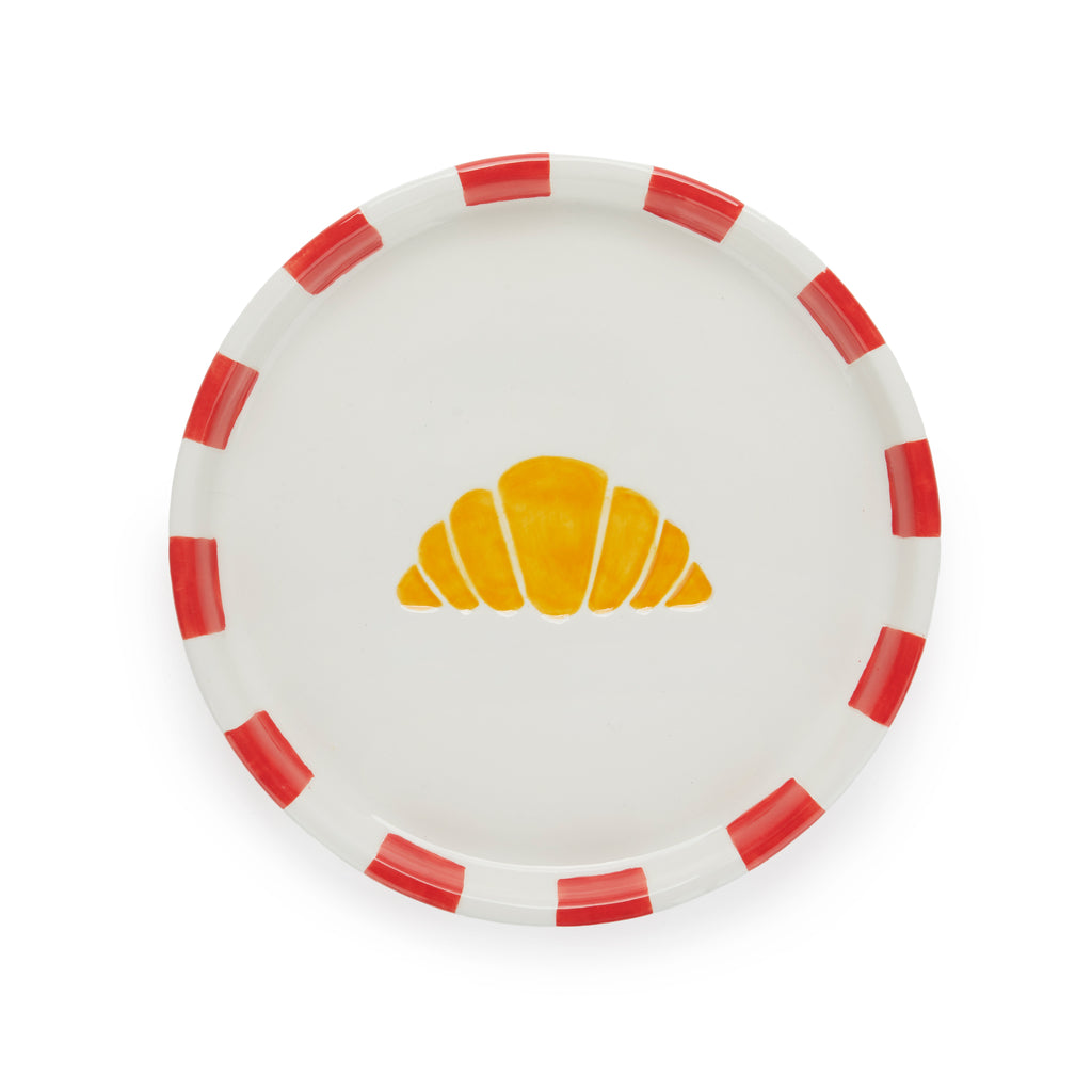 balvi-kitchen-croissant-plate-assiette-c-ramique-verte image 1