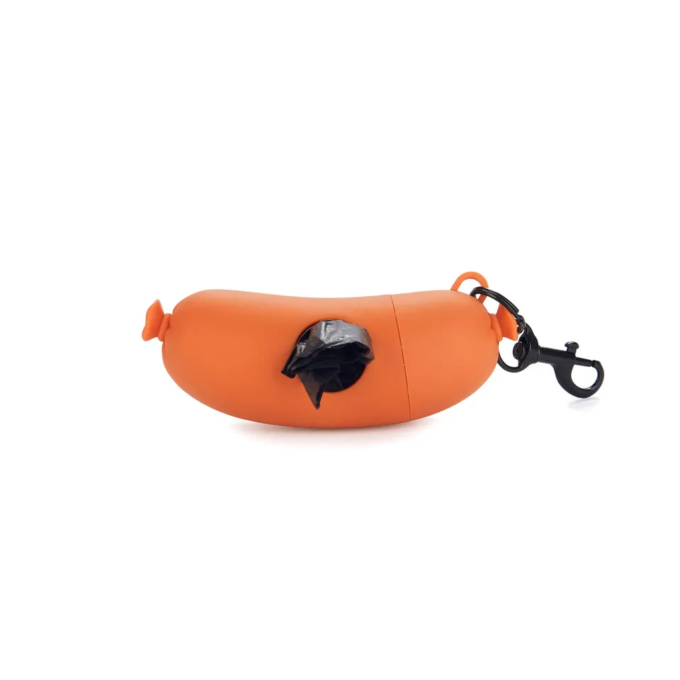 balvi-hot-dog-distributeur-sacs-chien-orange-plastique image 1