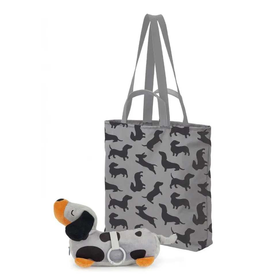 balvi-teckel-porte-cl-s-gris-sac-courses-pliable-polyester image 1