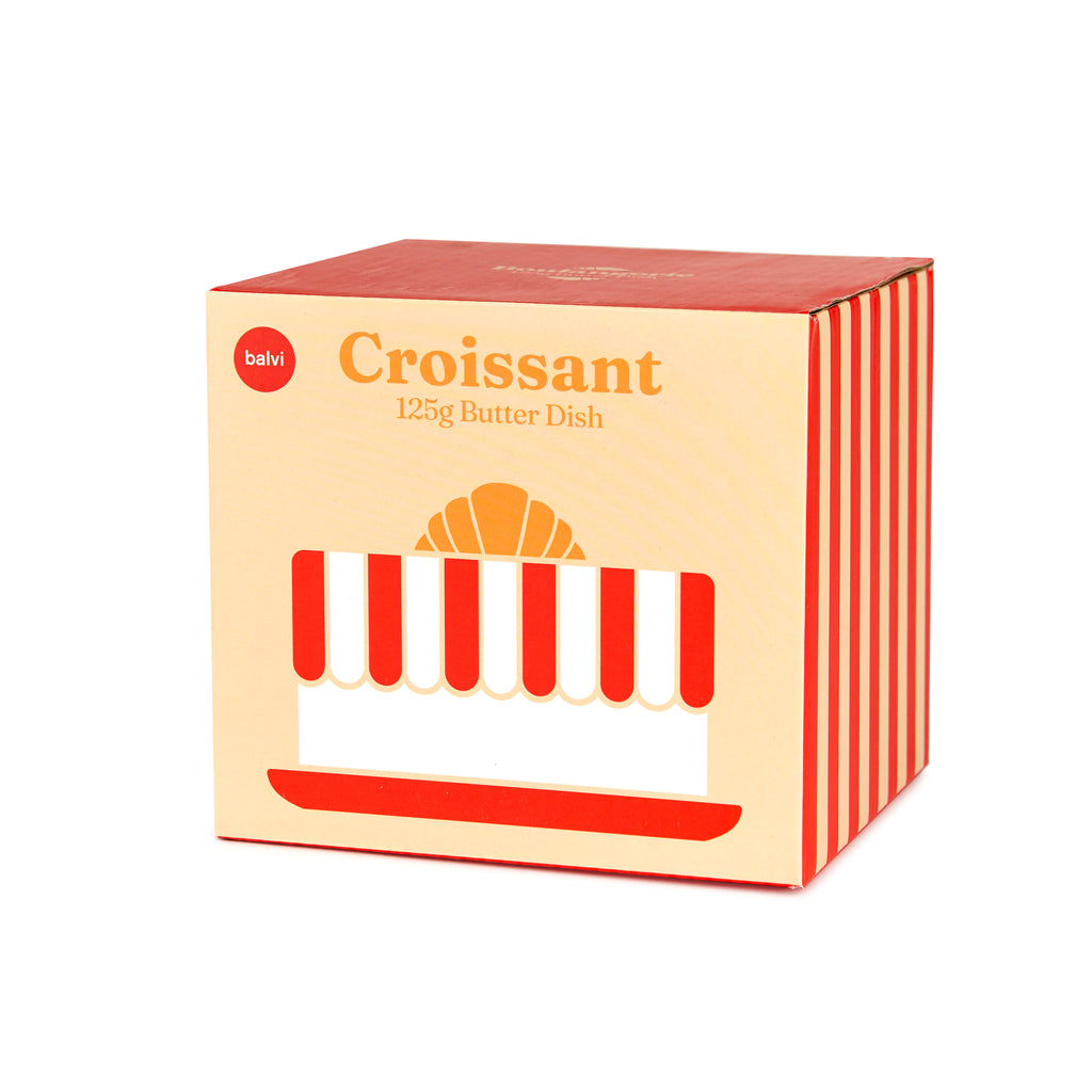balvi-kitchen-croissant-beurrier-c-ramique-rouge-125-g image 4
