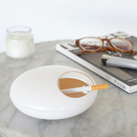 balvi-pebble-cendrier-rotatif-ferm-design-gris image 2