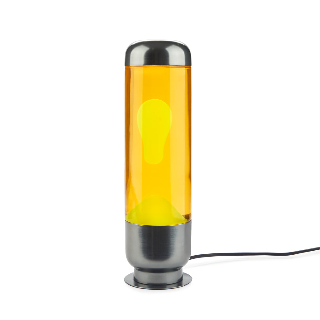 balvi-capsule-lampe-lava-orange-jaune-verre-r-tro image 1