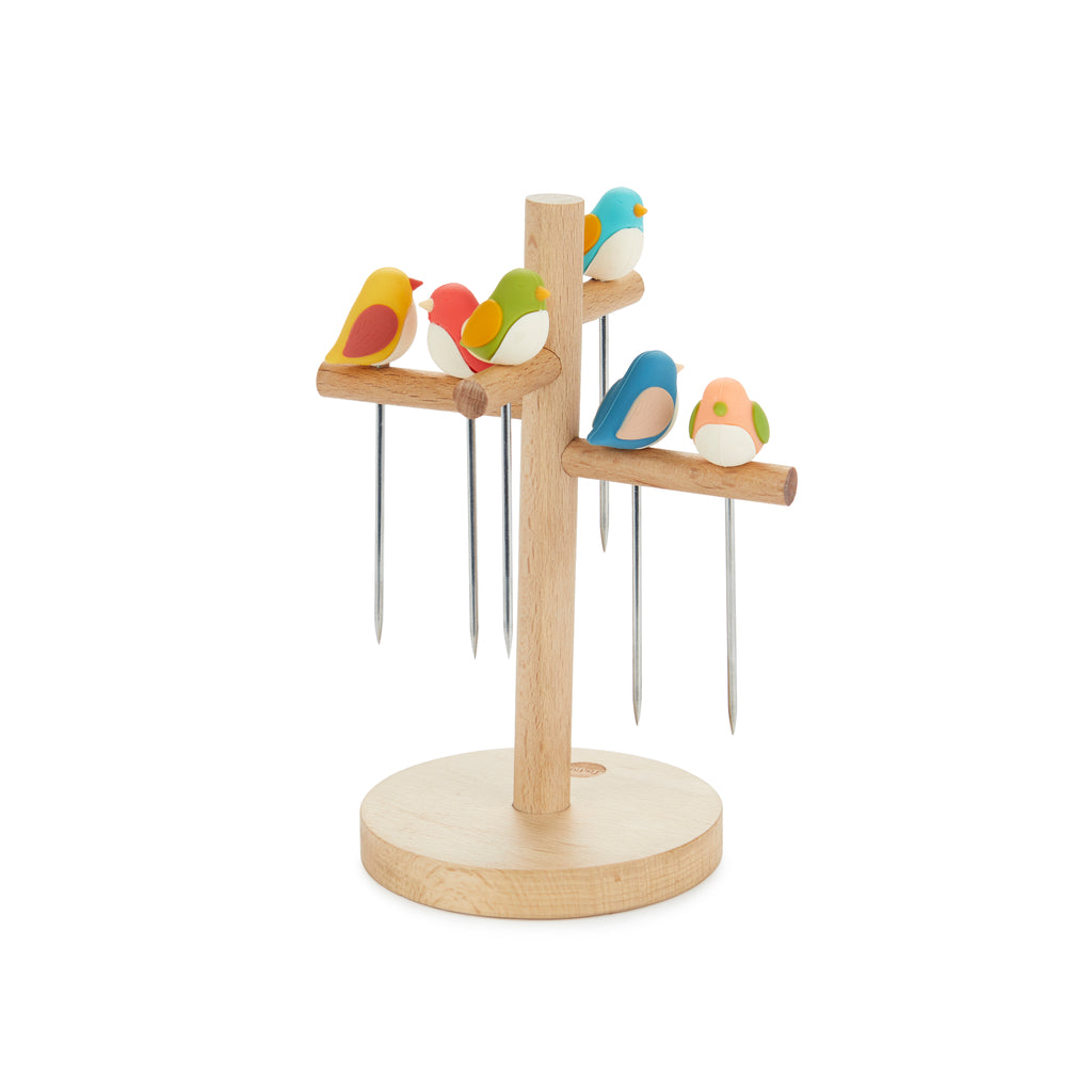balvi-kitchen-table-birdie-piques-ap-ro-oiseaux-x6-inox image 1