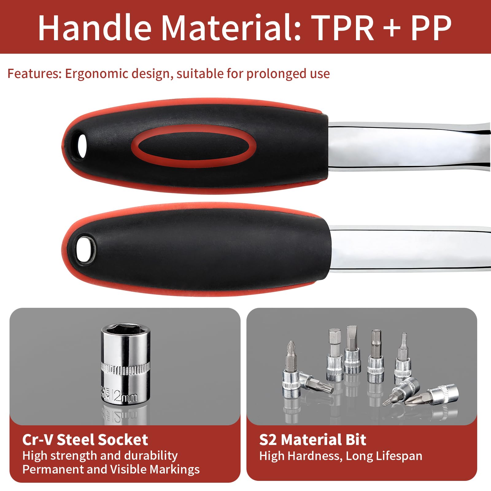 ordeluxe-outils-coffret-cliquet-douilles-46-pi-ces-1-4-cr-v-caisse image 6