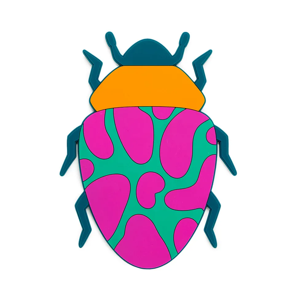 balvi-kitchen-beetles-dessous-de-plat-plastique-orange image 1