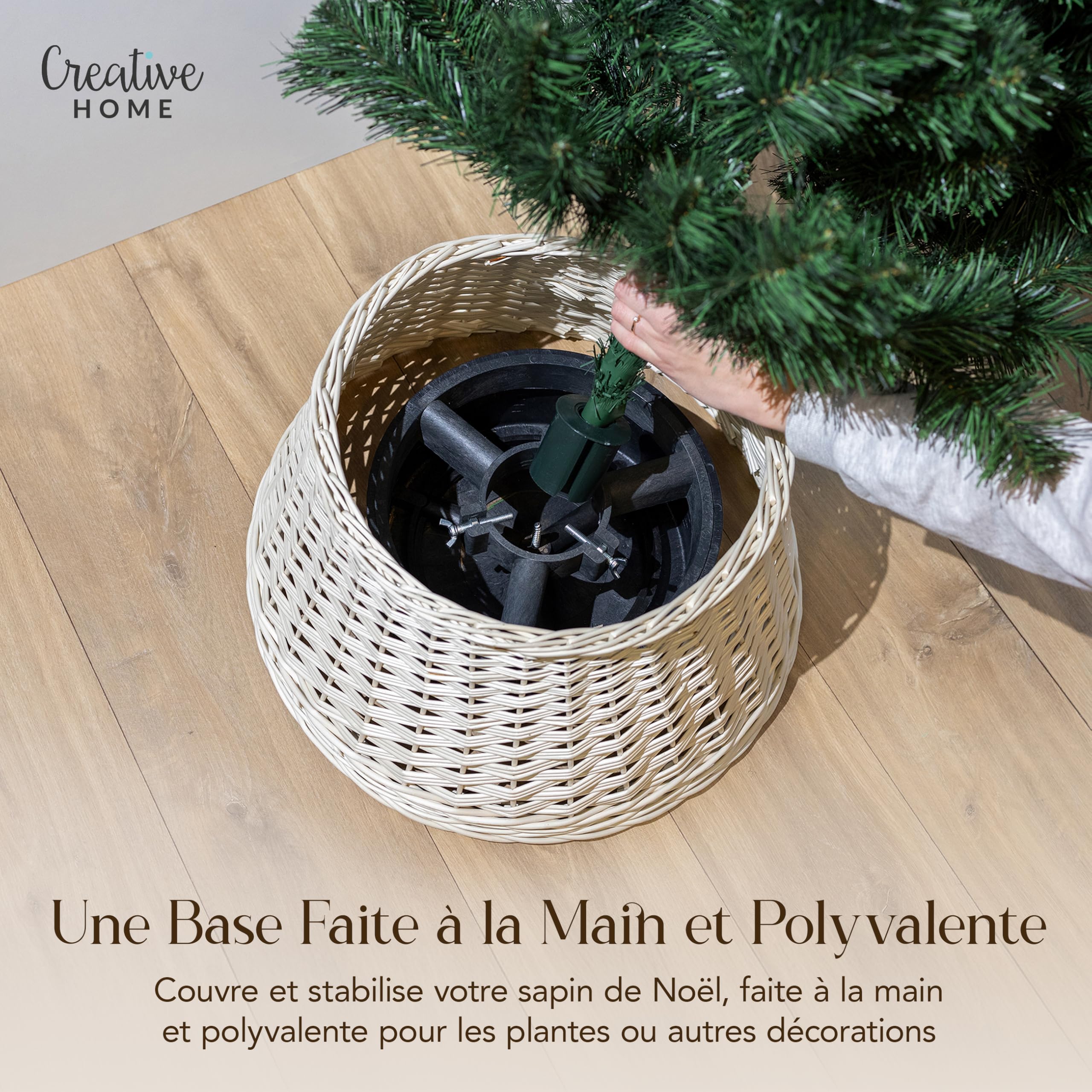 creative-home-d-coration-de-no-l-cache-pied-sapin-ivoire-47-cm image 4