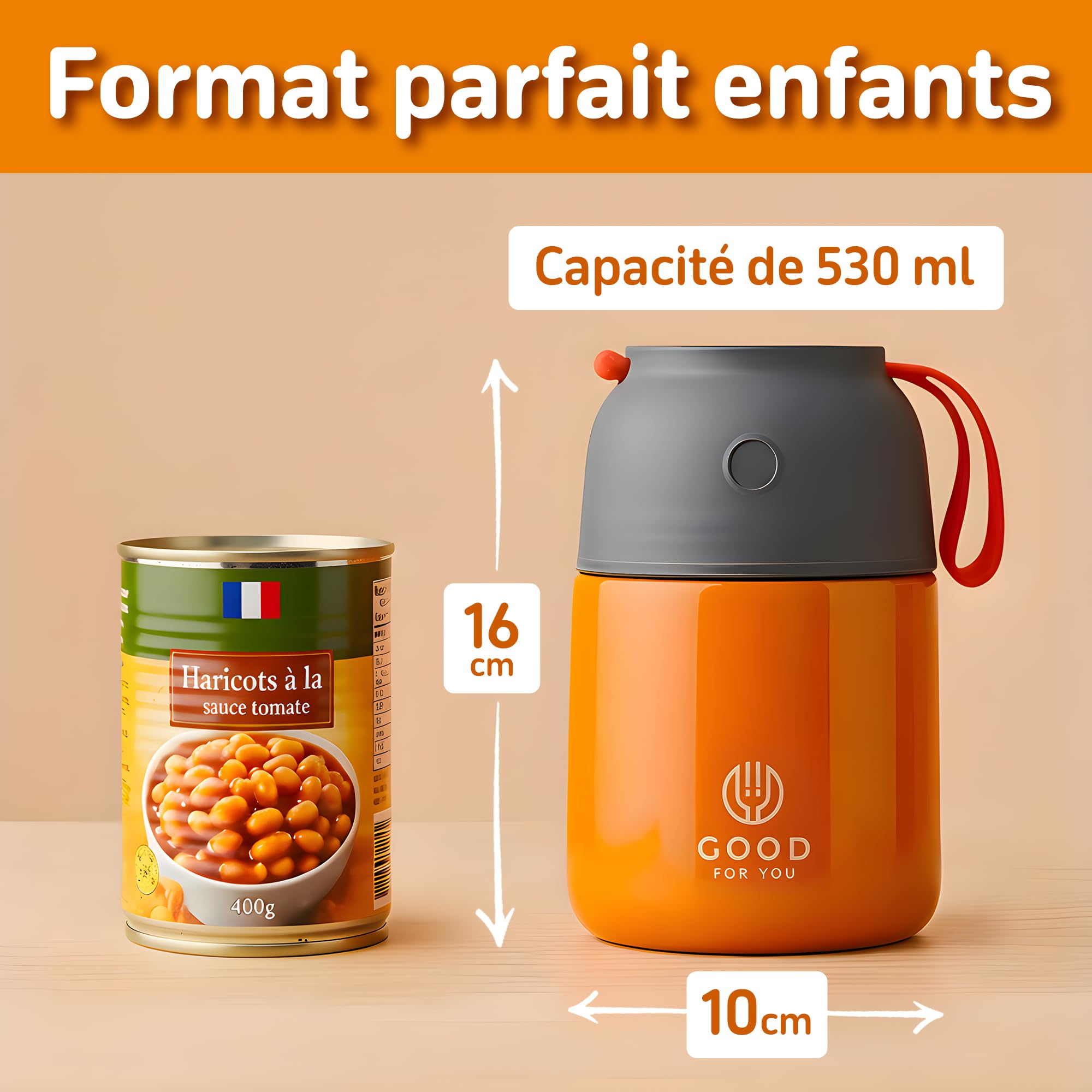 good-for-you-food-flasks-bo-te-isotherme-orange-530-ml image 3