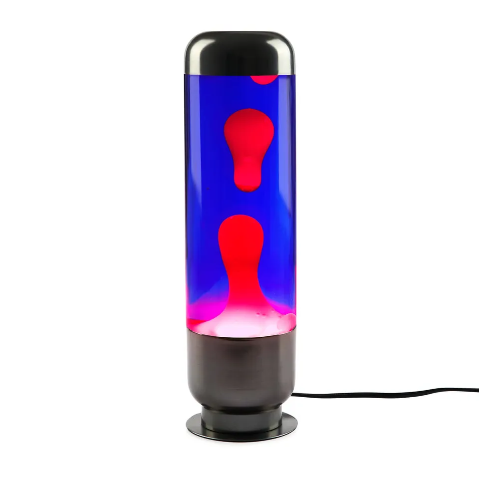 balvi-capsule-lampe-lave-violet-rouge-m-tal-verre image 1