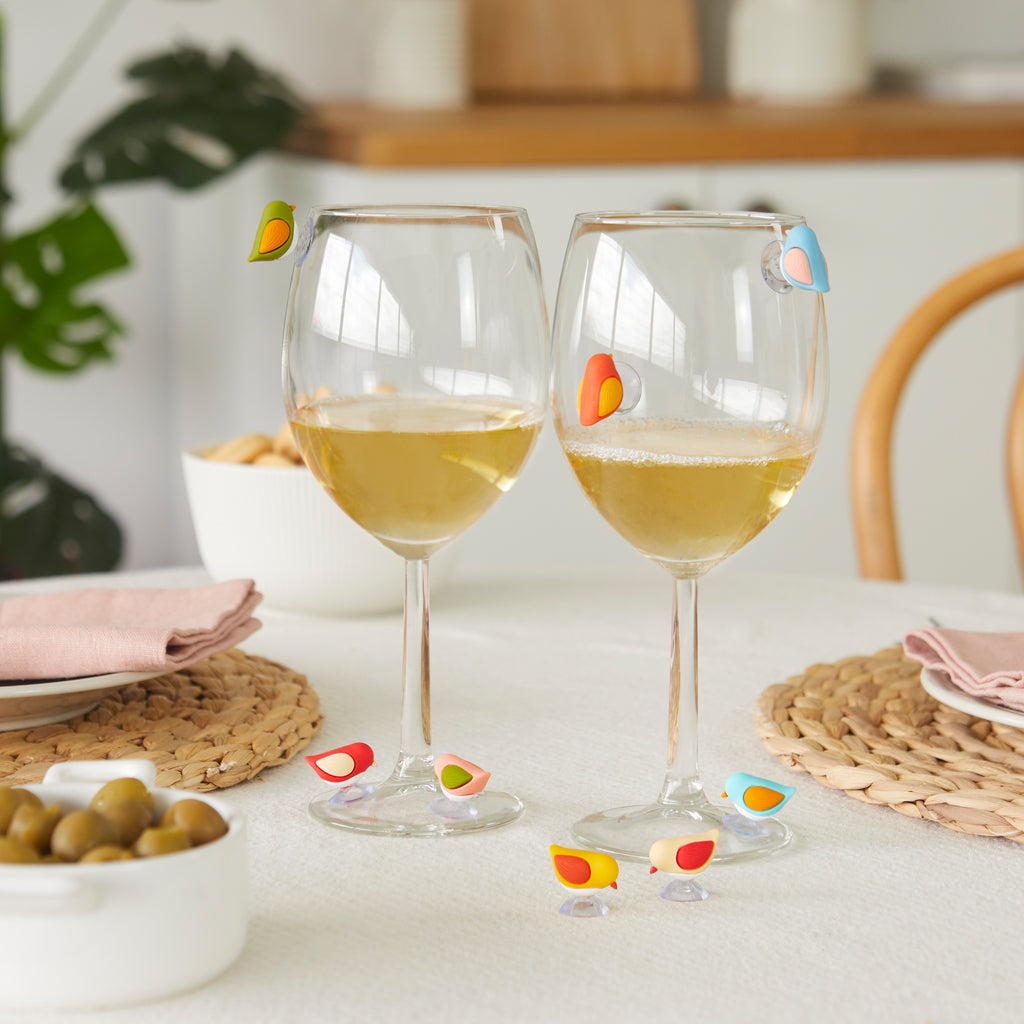 balvi-kitchen-table-birdie-marque-verres-oiseaux-silicone-x8 image 3