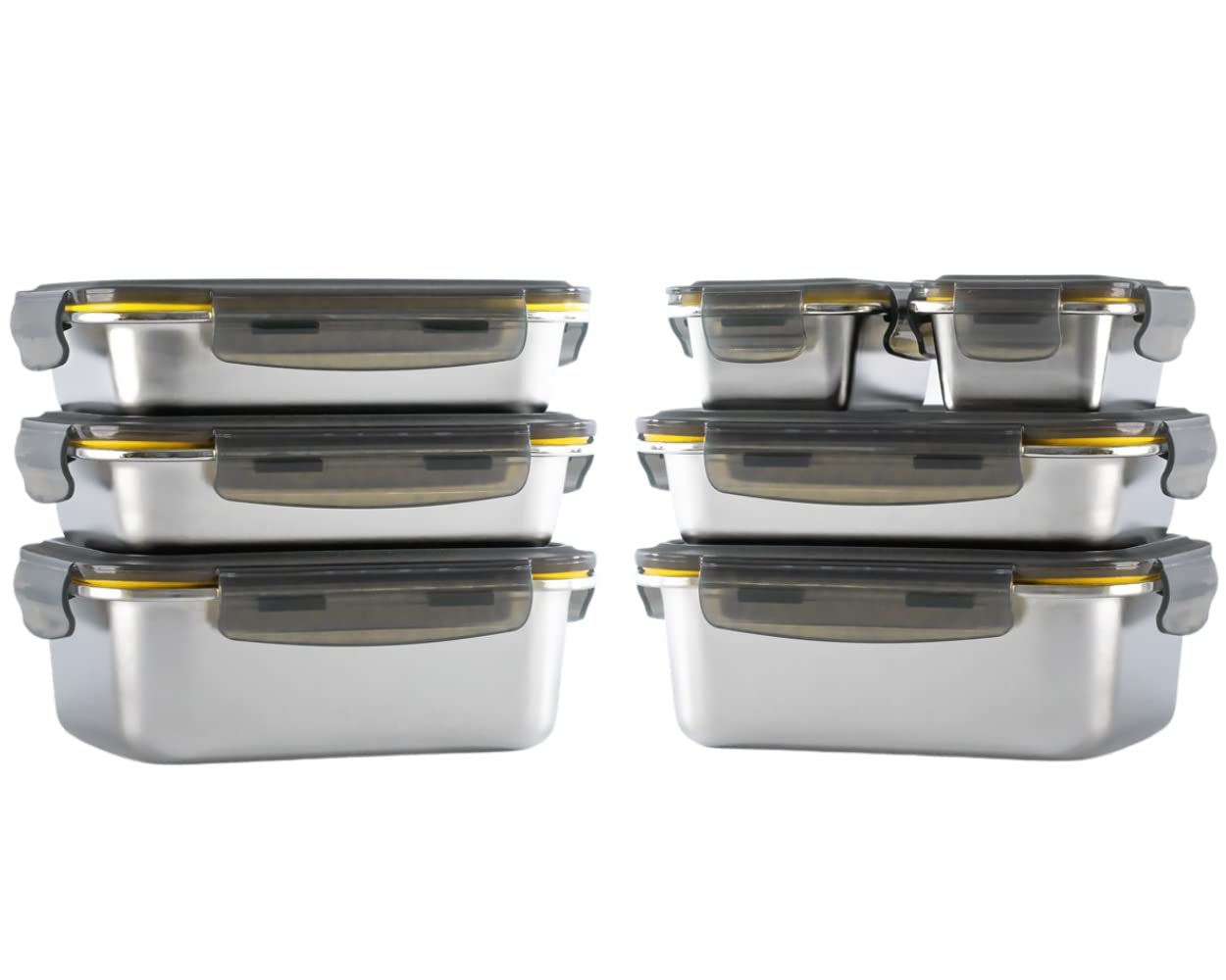 pika-batch-cooking-lot-7-bo-tes-inox-herm-tiques-260-1200ml image 1