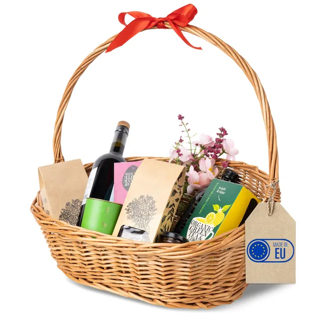 creative-home-paniers-en-osier-panier-ovale-pique-nique-marron image 1