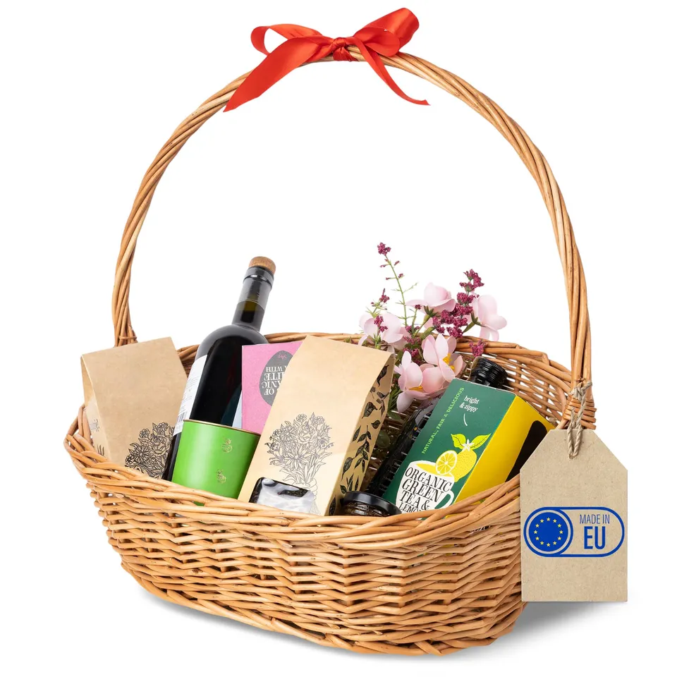 creative-home-paniers-en-osier-panier-ovale-pique-nique-marron image 1