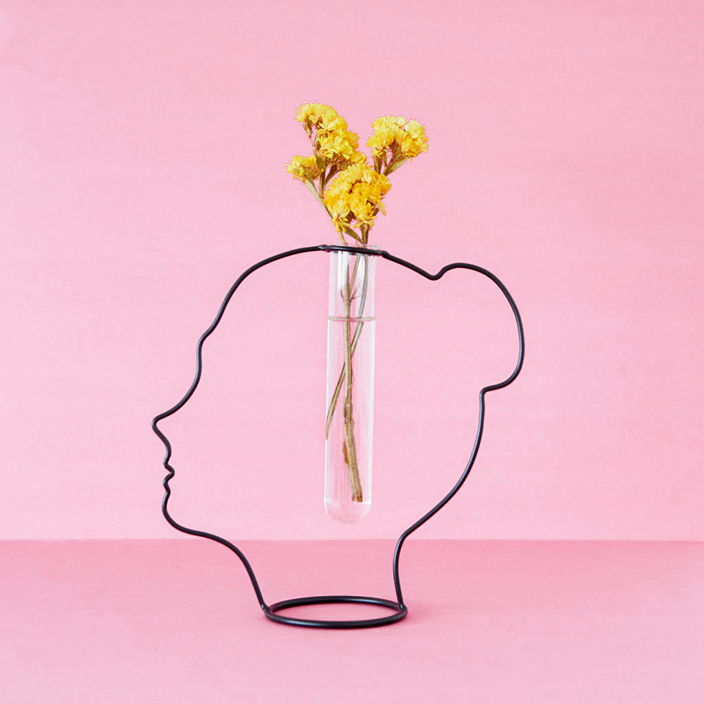 balvi-lady-silhouette-vase-t-te-femme-noir-verre image 2