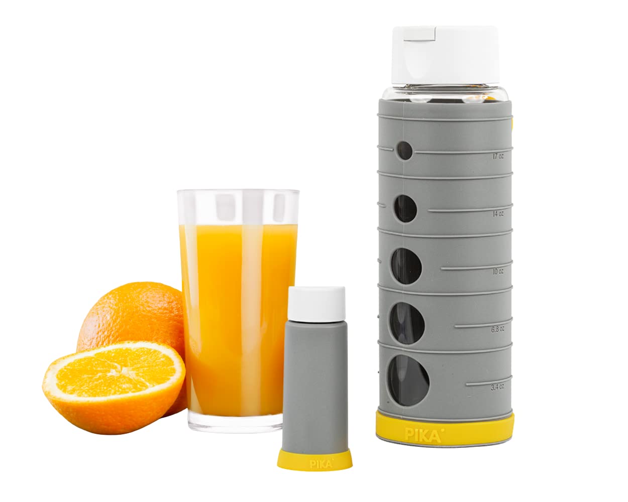 pika-conservation-gourde-verre-sous-vide-jus-600ml-pompe image 1