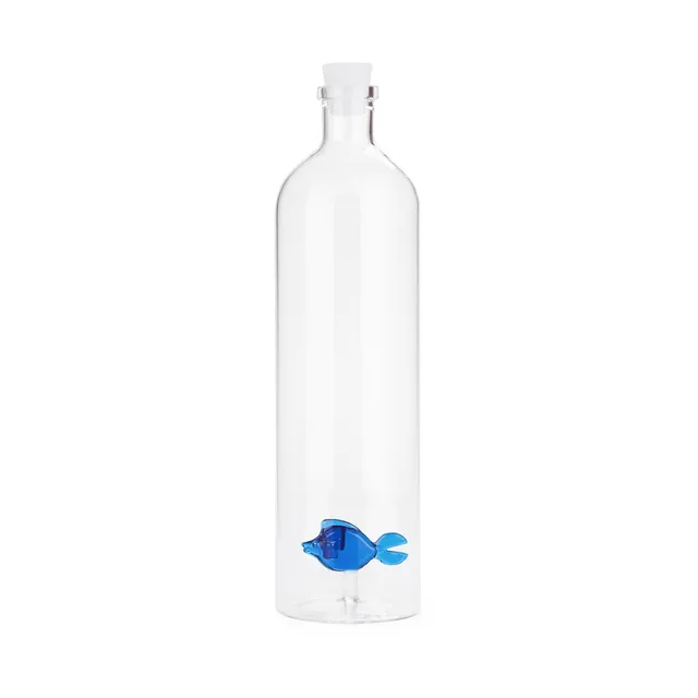 balvi-kitchen-atlantis-bouteille-poisson-bleu-verre image 1