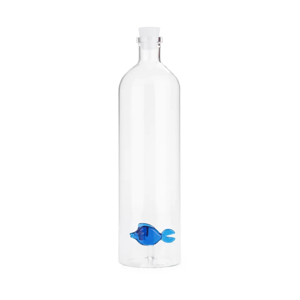 balvi-kitchen-atlantis-bouteille-poisson-bleu-verre image 1