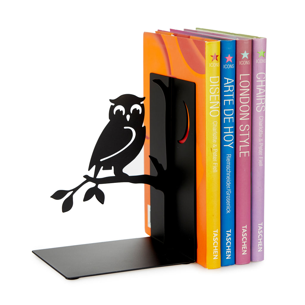 balvi-desk-book-guard-serre-livres-hibou-branche image 1