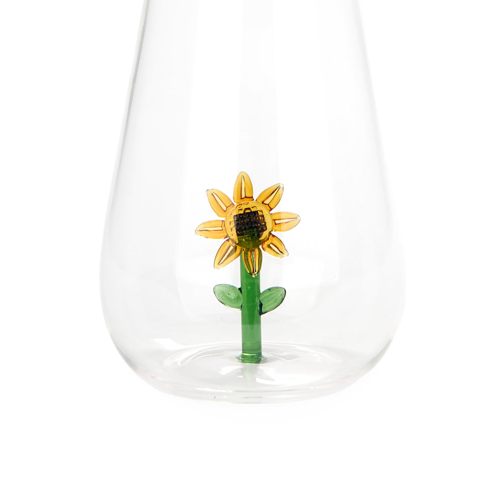 balvi-botanical-sunflower-bouteille-verre-tournesol-jaune image 5