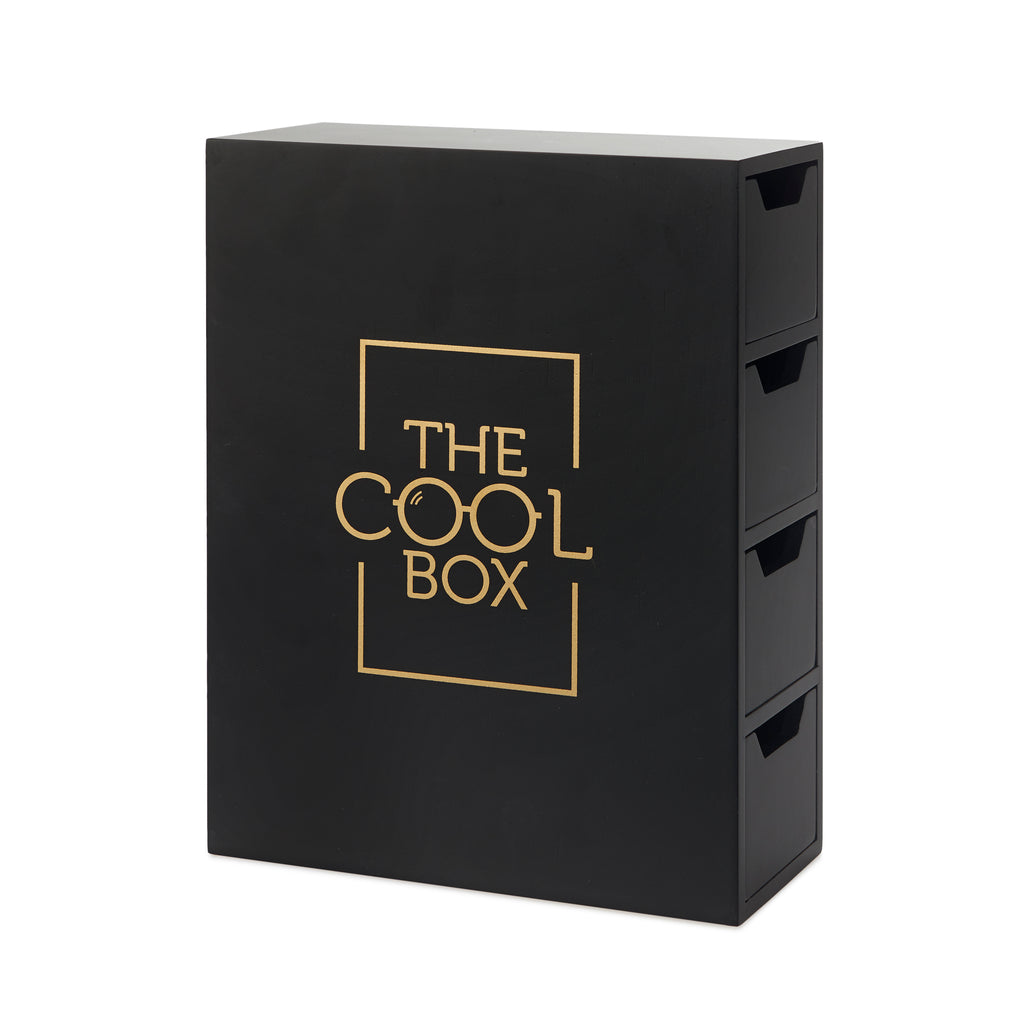balvi-home-decor-the-cool-box-bo-te-lunettes-noire-4-tiroirs-feutrine image 8