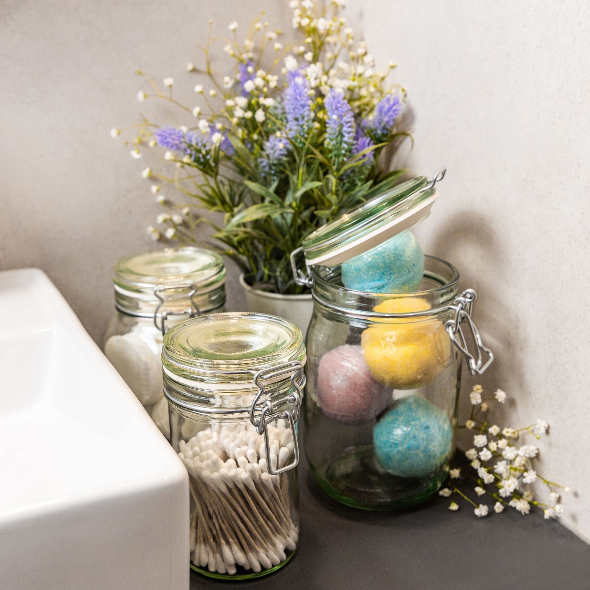 creative-home-bocaux-en-verre-herm-tiques-bocal-500ml-lot-10 image 2