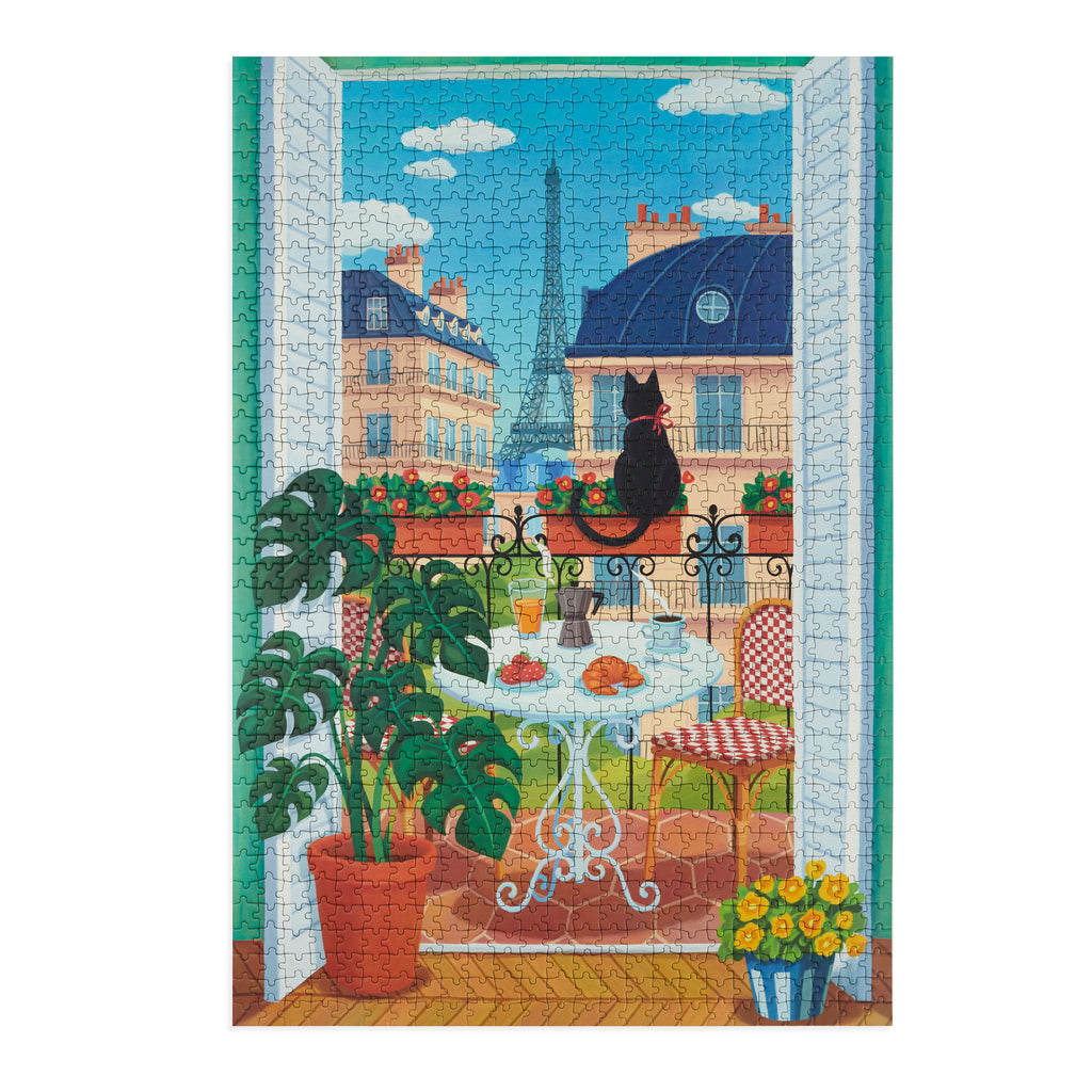 balvi-breakfast-in-paris-puzzle-1000-pi-ces-chat image 2