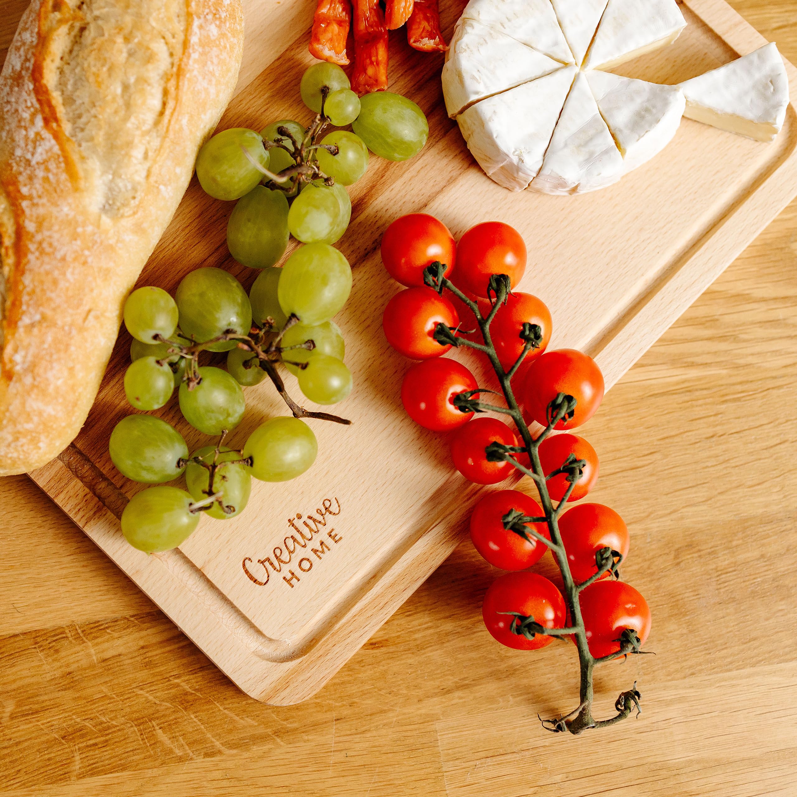 creative-home-accessoires-cuisine-planche-d-couper-bois-h-tre-30-5-cm image 2