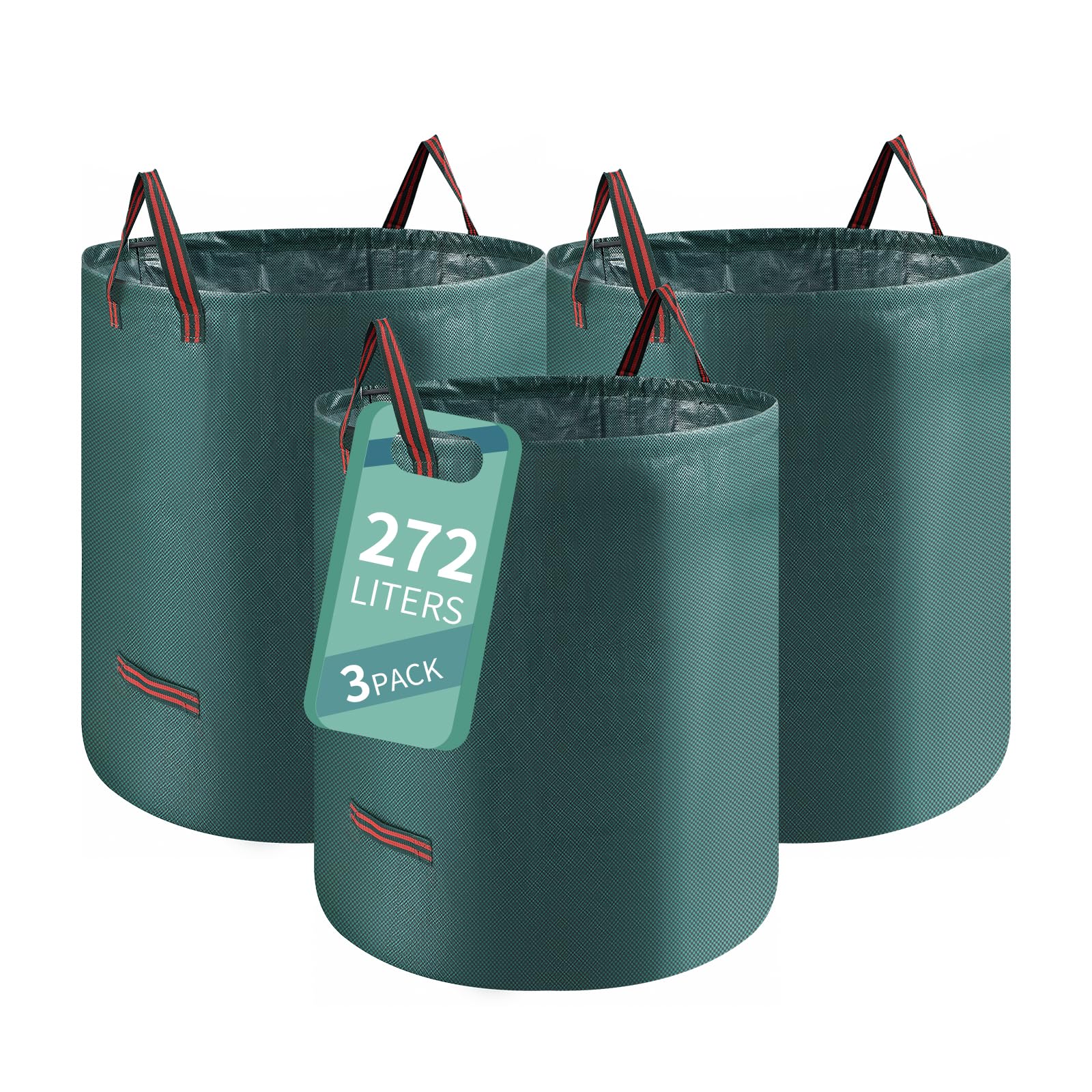 ordeluxe-jardinage-sac-d-chet-vert-272l-lot-3-autoportant image 1