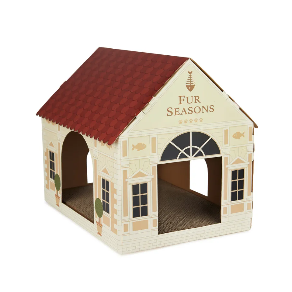balvi-lifestyle-fur-seasons-maison-chat-griffoir-beige image 1