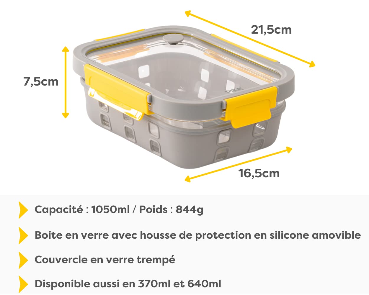 pika-glassshock-bo-te-verre-borosilicate-1050-ml-couvercle-verre image 2
