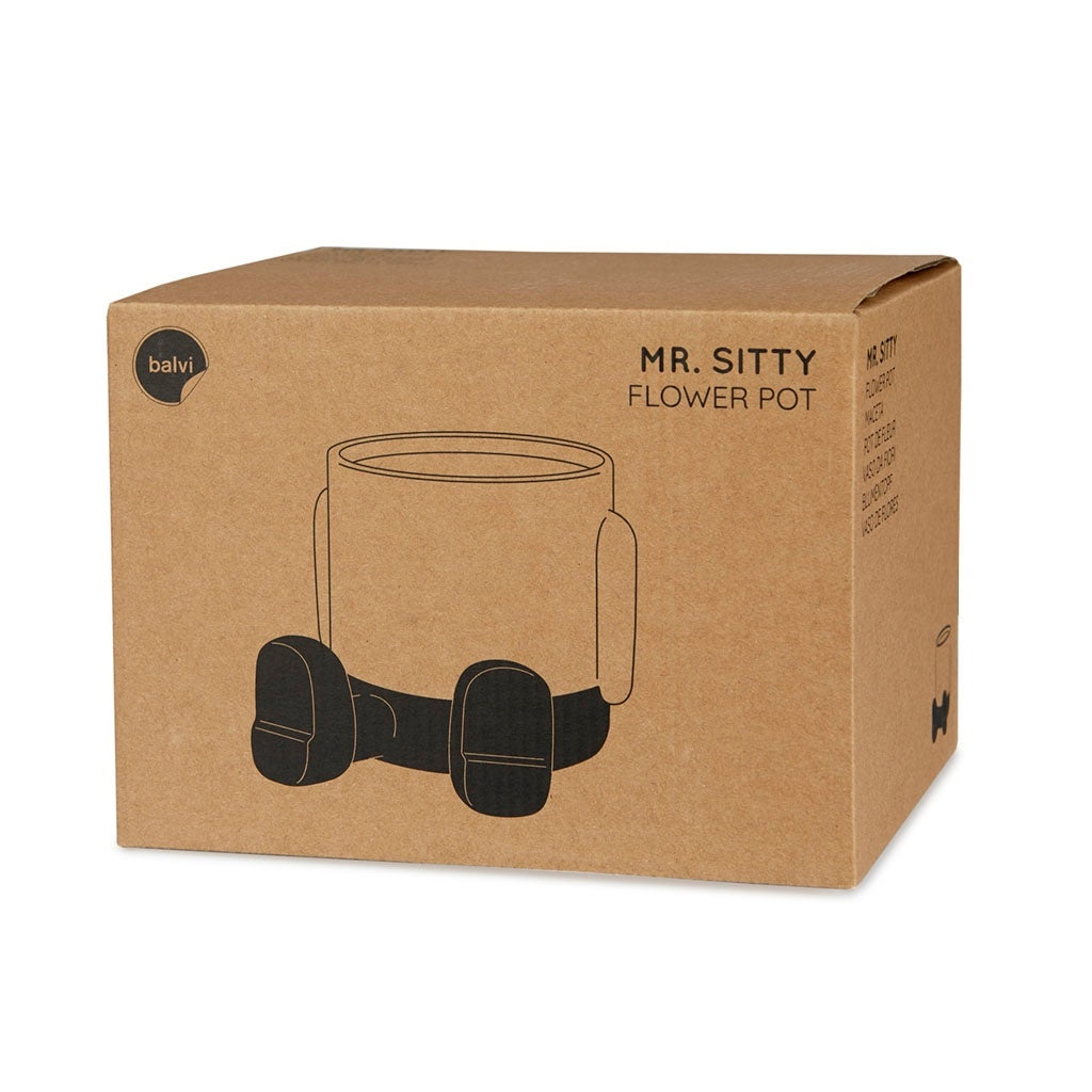 balvi-home-decor-mr-sitty-pot-plante-c-ramique-bleu image 5