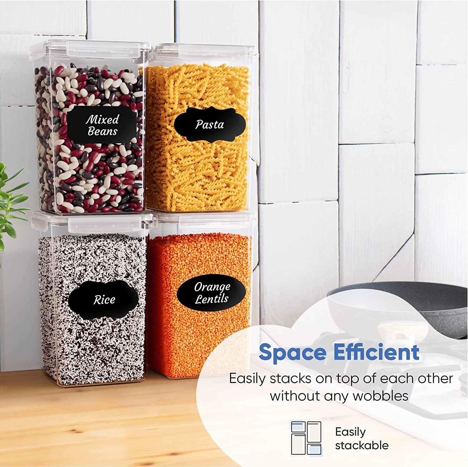 chef-s-path-extra-large-bo-te-farine-herm-tique-6-5l-lot-de-4 image 2