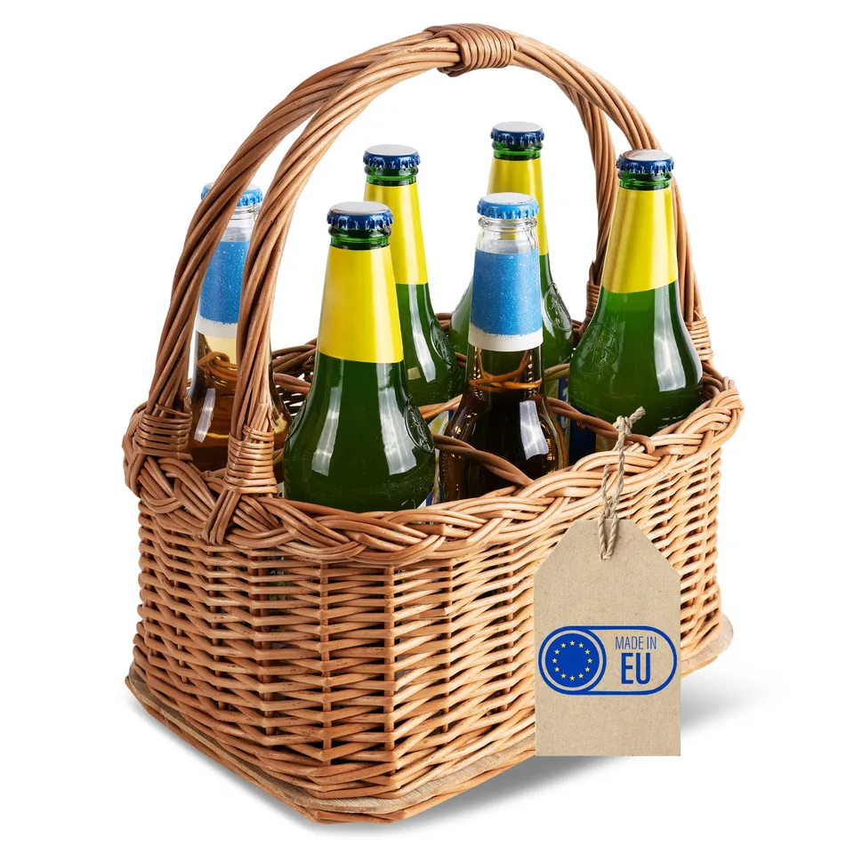 creative-home-paniers-en-osier-panier-bouteilles-6-casiers-marron image 1