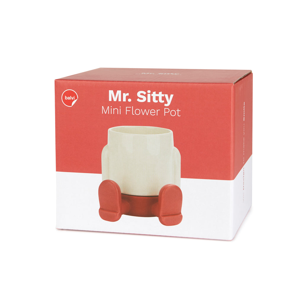 balvi-home-decor-mr-sitty-mini-cache-pot-c-ramique-rouge image 4