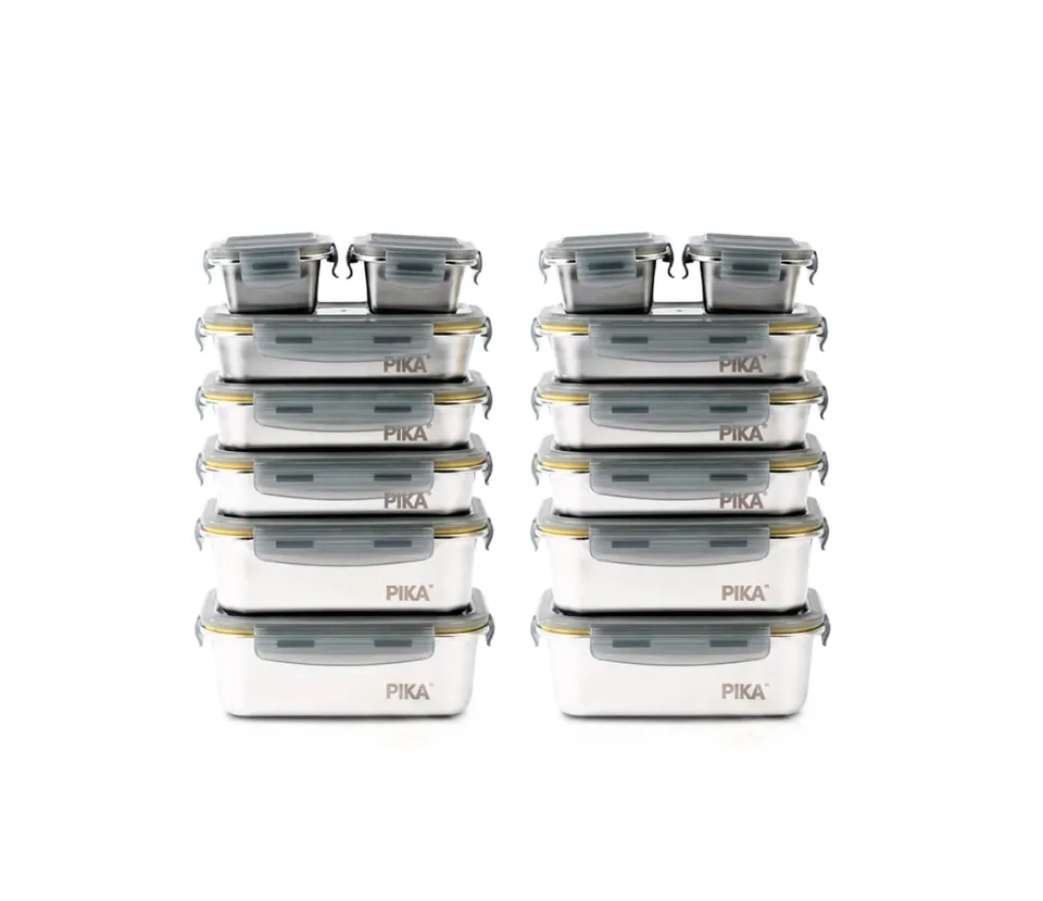 pika-batch-cooking-bo-te-inox-herm-tique-lot-14-tailles-mixtes image 1