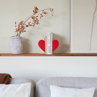 balvi-love-serre-livres-c-ur-rouge-lot-de-2-d-co image 3