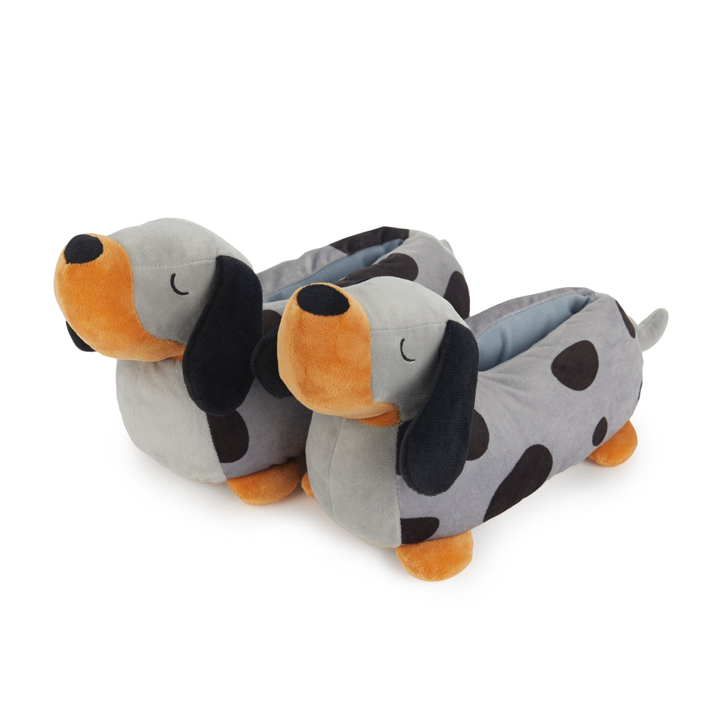 balvi-teckel-chaussons-gris-39-41-t-te-chien-3d image 5