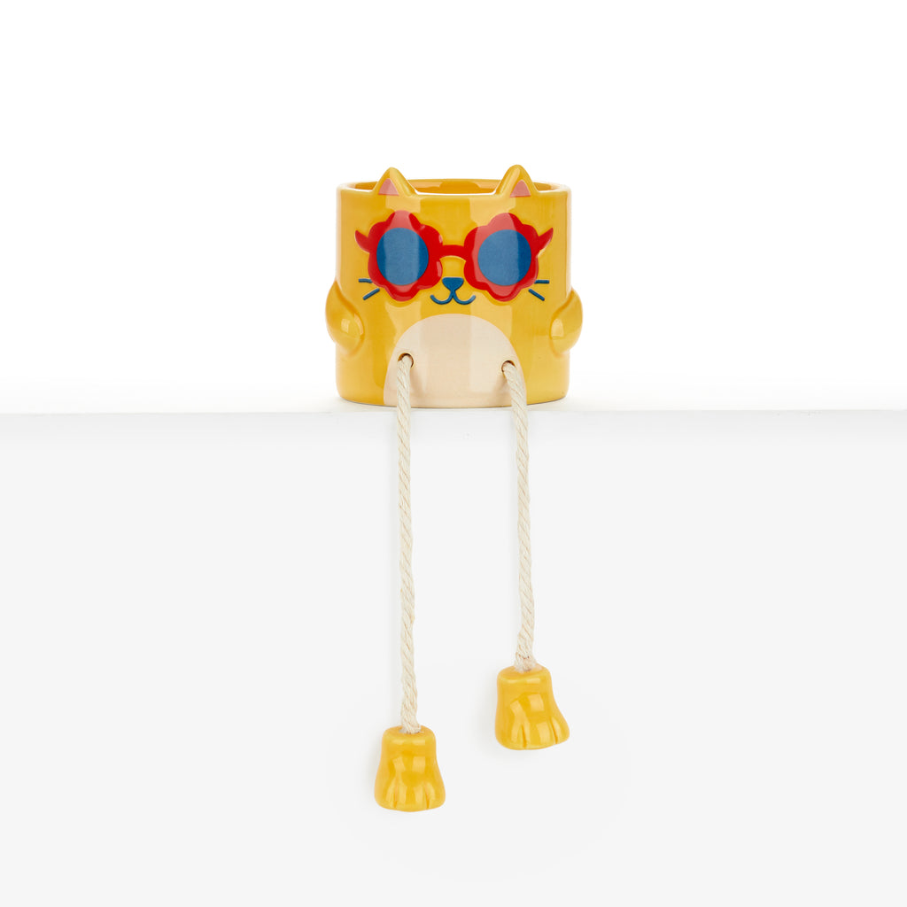 balvi-cool-cat-cache-pot-chat-jaune-c-ramique image 4