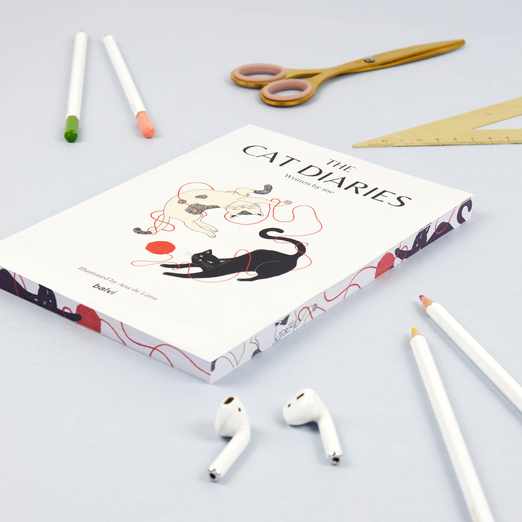 balvi-desk-the-cat-diaries-carnet-chat-multicolore image 2